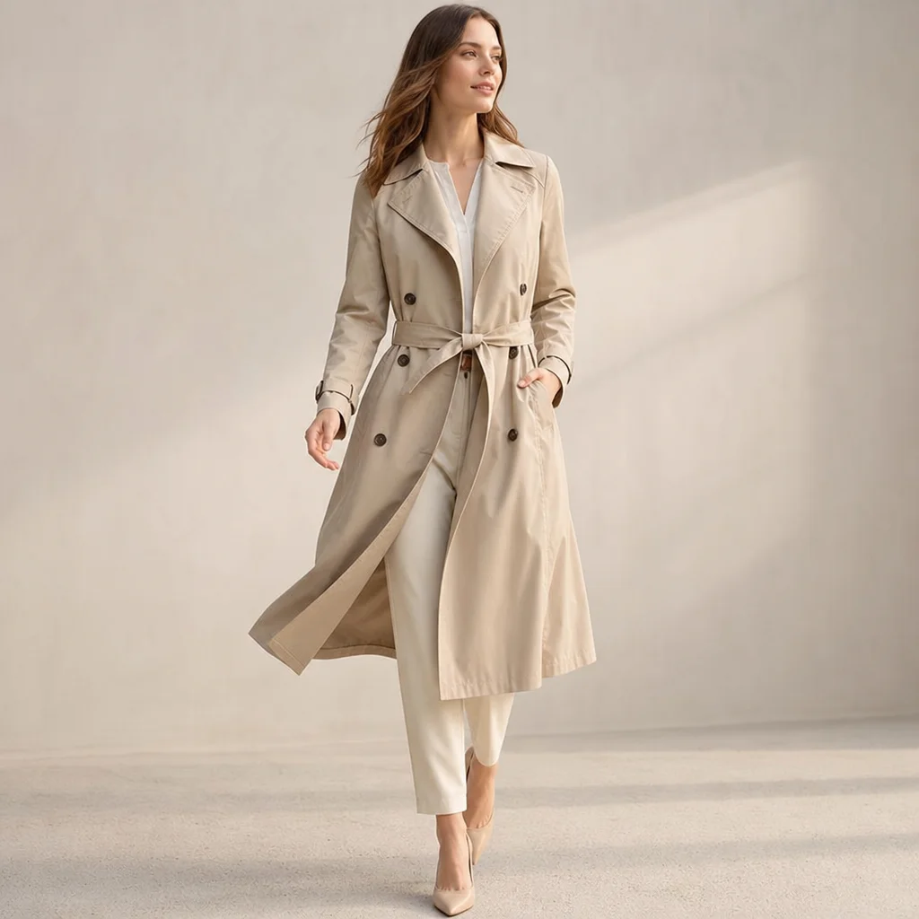 Dawn Stroll Lightweight Spring Trench Coat