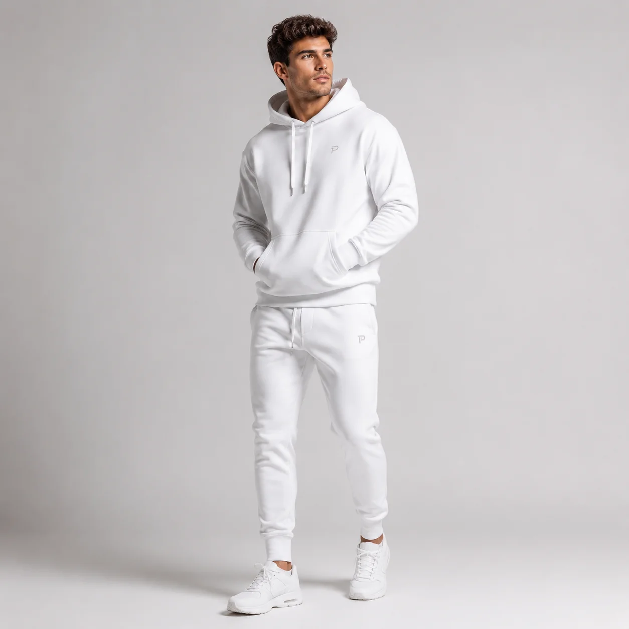 Men's White Sweatsuit